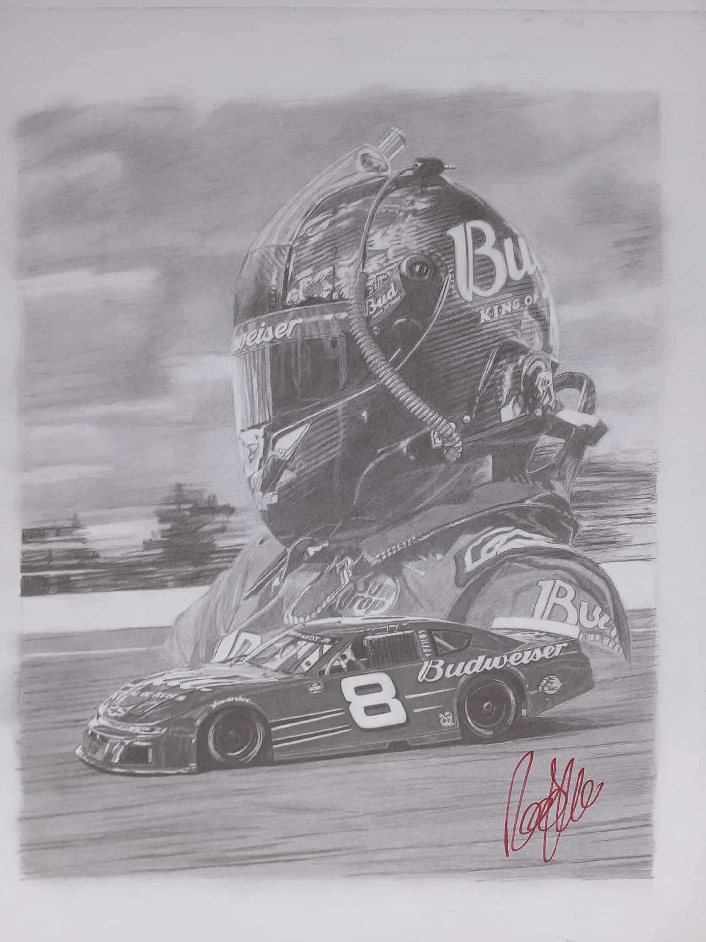 DALE EARNHARDT JR. LARGE LICENSED ART PRINT