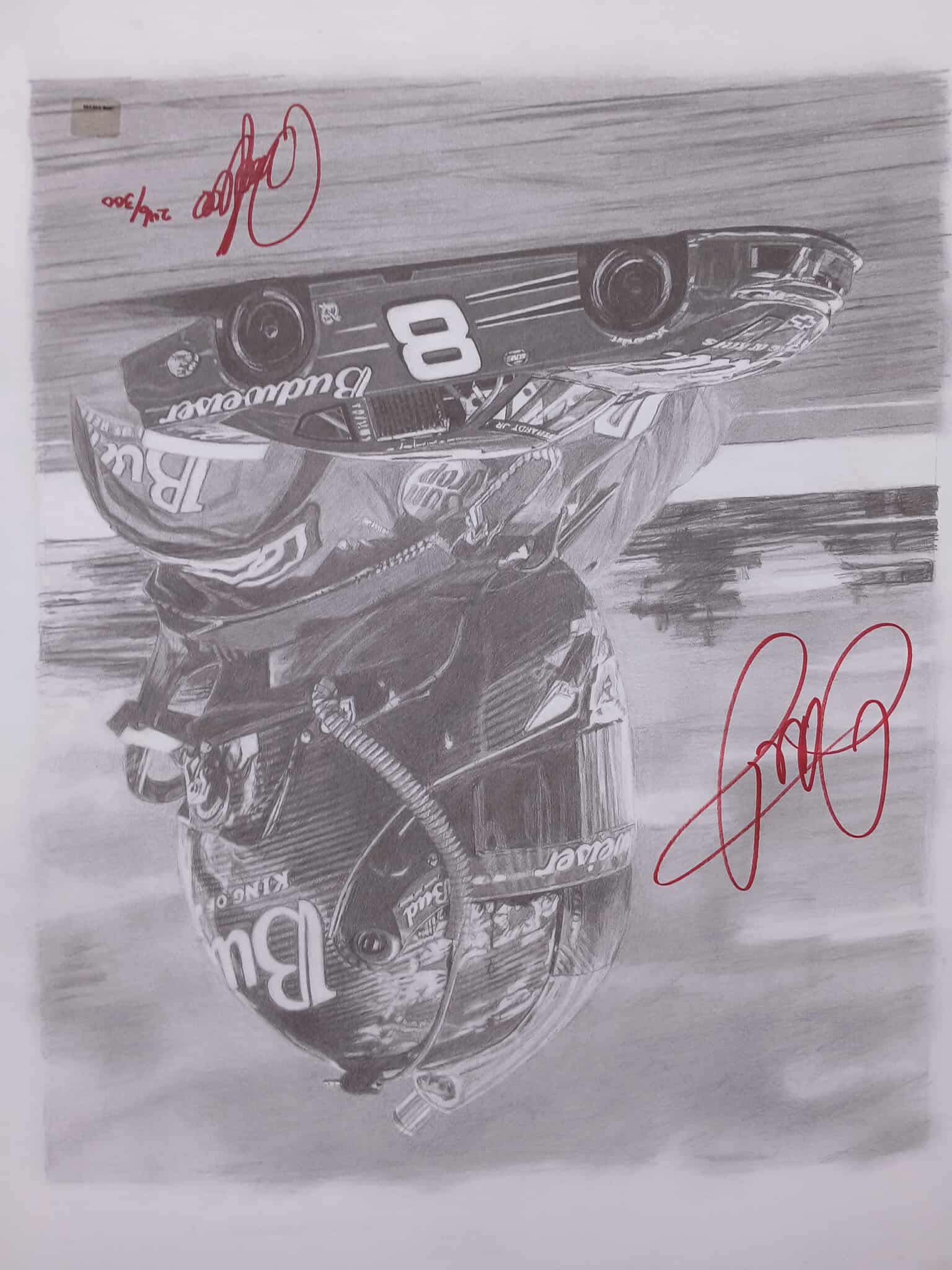 デイル　アンハート　シニア　NASCAR 直筆サイン入り写真(紙) Dale Earnhardt Jr Autographed 22