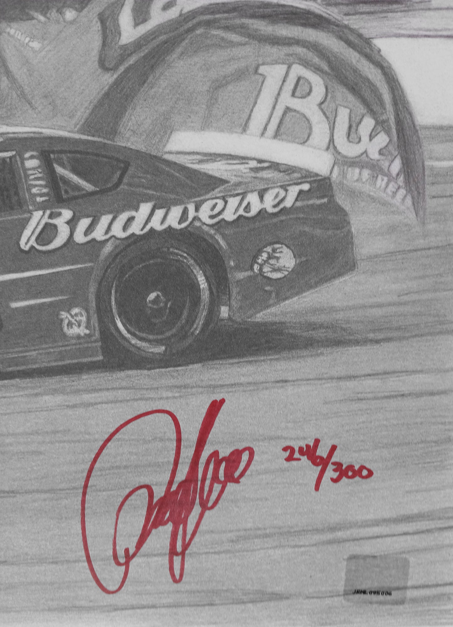 DALE EARNHARDT JR. LIMITED EDITION AUTOGRAPHED LARGE ART PRINT